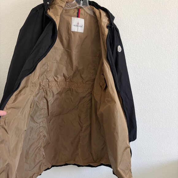 Designer Inspired Long Windbreaker Jacket | Black | Size 3 (Fits M/L) - Picture 8 of 12